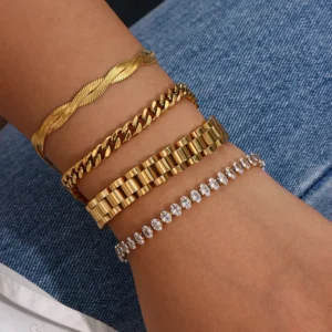 Claude Gold Bracelets